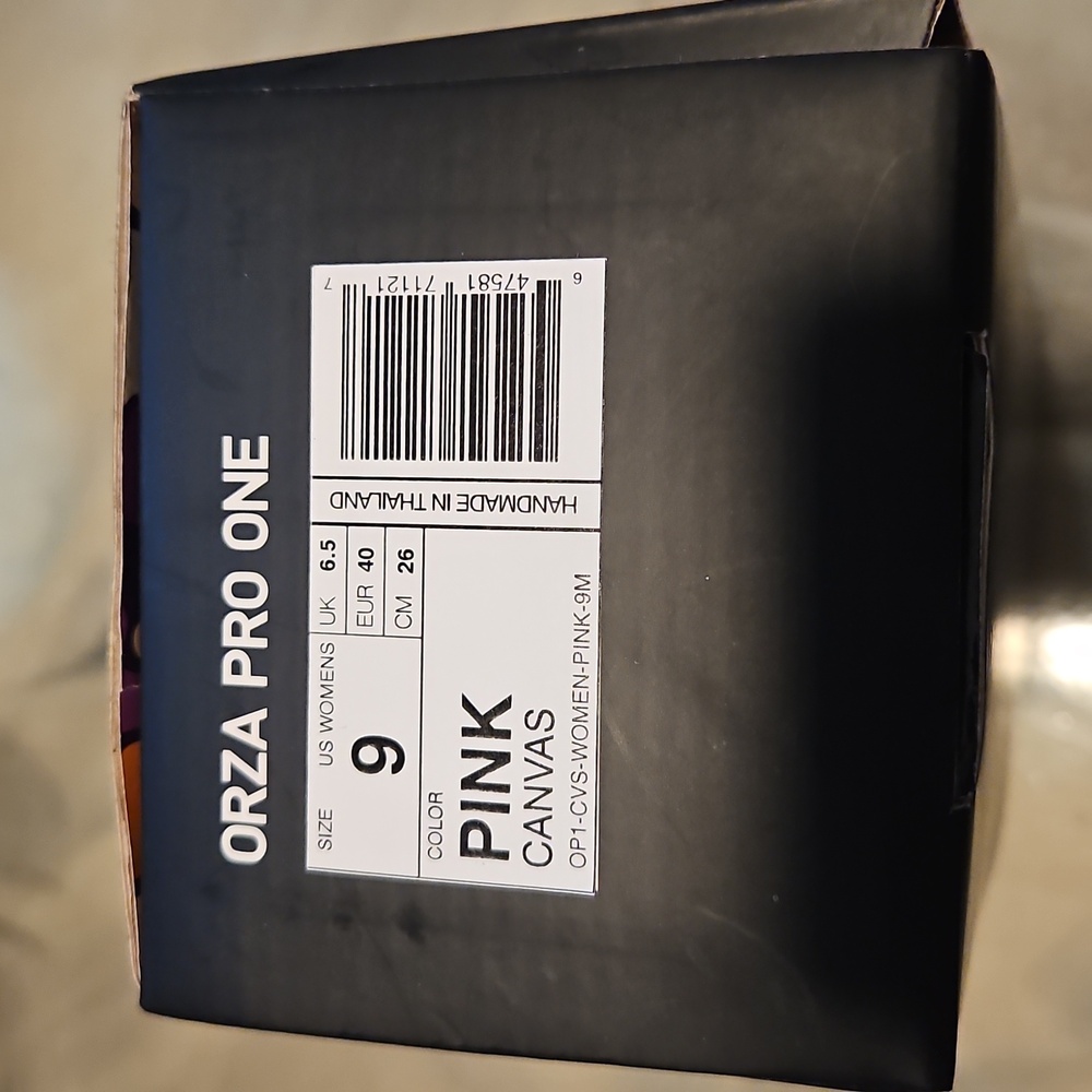 Orza Pro One Pink Canvas Shoes Size 9